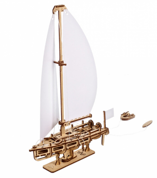 Ugears Ocean Beauty Yacht i gruppen Bygg & Verktyg / Byggsatser tr / Mekaniska 3D-Pussel hos Rynosx4 Hobbyshop AB (UG70193)