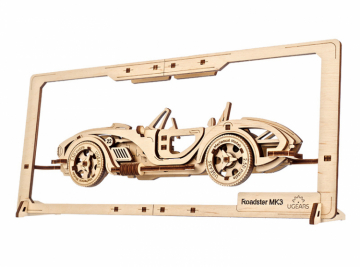 Ugears Roadster MK3 2.5D Pussel i gruppen Bygg & Verktyg / Byggsatser tr / Mekaniska 3D-Pussel hos Rynosx4 Hobbyshop AB (UG70195)