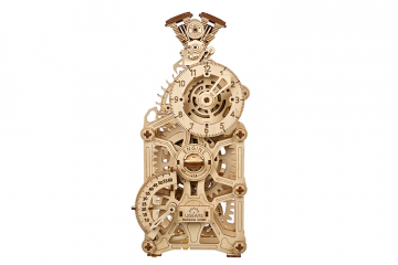 Ugears Engine Clock i gruppen Bygg & Verktyg / Byggsatser tr / Mekaniska 3D-Pussel hos Rynosx4 Hobbyshop AB (UG70217)