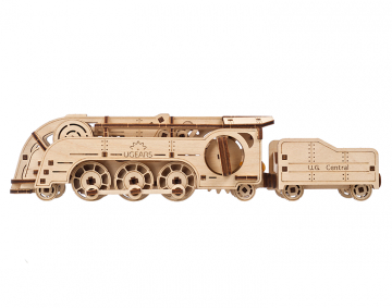 Ugears Mini Locomotive i gruppen Bygg & Verktyg / Byggsatser tr / Mekaniska 3D-Pussel hos Rynosx4 Hobbyshop AB (UG70228)