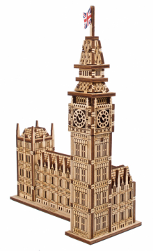 Ugears Big Ben i gruppen Bygg & Verktyg / Byggsatser tr / Mekaniska 3D-Pussel hos Rynosx4 Hobbyshop AB (UG70250)