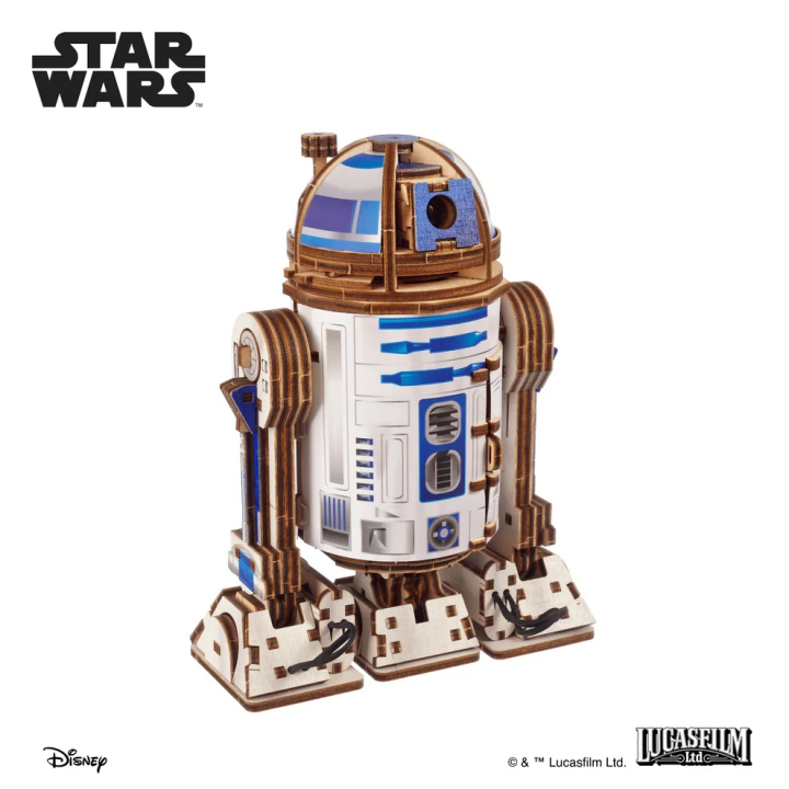 Ugears R2-D2 Star Wars i gruppen Bygg & Verktyg / Byggsatser trä / Mekaniska Byggsatser hos Rynosx4 Hobbyshop AB (UG70272)