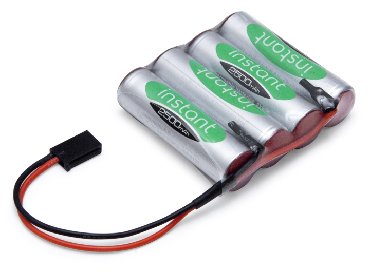 Mottagarbatteri NiMH 4,8V 2500mAh Rak i gruppen Elektronik / Batterier & laddare / Batterier / NiMH hos Rynosx4 Hobbyshop AB (VP2500AAS4F2)