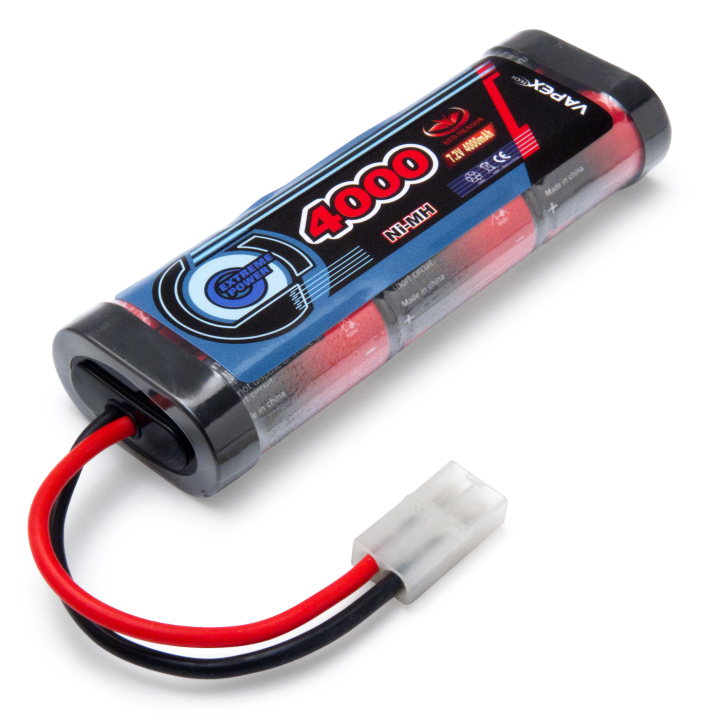 NiMH Batteri 7,2V 4000mAh Tamiya-kontakt i gruppen Elektronik / Batterier & laddare / Batterier / NiMH hos Rynosx4 Hobbyshop AB (VP4000SCH6T1)