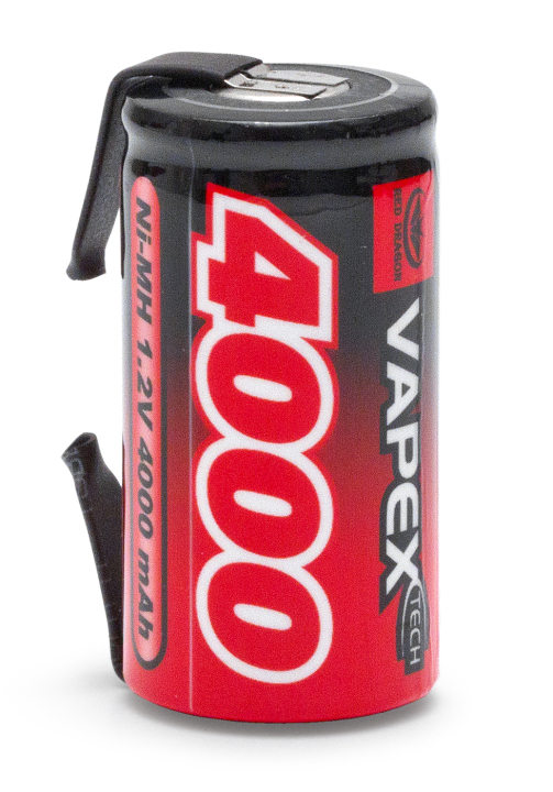 NiMH Batteri 1,2V 4000mAh Sub-C i gruppen Elektronik / Batterier & laddare / Batterier / NiMH hos Rynosx4 Hobbyshop AB (VP4000SCT)