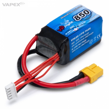 Li-Po Batteri 4S 14,8V  850mAh 60C XT60-Kontakt i gruppen RADIOSTYRDA FLYG / Drönare / Drönartillbehör /  Drönar Batterier hos Rynosx4 Hobbyshop AB (VP98300)