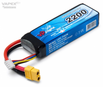 Li-Po Batteri 3S 11,1V 2200mAh 30C XT60-kontakt i gruppen Elektronik / Batterier & laddare / Batterier / Li-Po hos Rynosx4 Hobbyshop AB (VPLP020FXT)