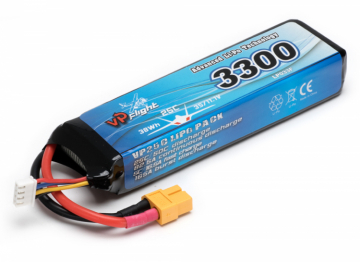 Li-Po Batteri 3S 11.1V 3300mAh 25C XT60-Kontakt i gruppen Elektronik / Batterier & laddare / Batterier / Li-Po hos Rynosx4 Hobbyshop AB (VPLP033FXT)