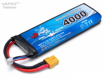 Li-Po Batteri 2S 7,4V 4000mAh 25C XT60-Kontakt i gruppen Elektronik / Batterier & laddare / Batterier / Li-Po hos Rynosx4 Hobbyshop AB (VPLP040FXT)