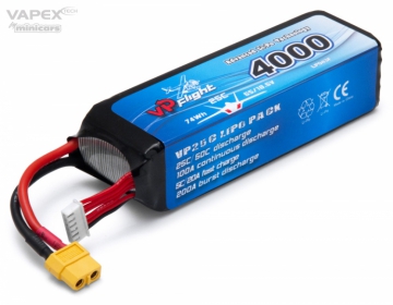 Li-Po Batteri 5S 18,5V 4000mAh 25C XT60-Kontakt i gruppen Elektronik / Batterier & laddare / Batterier / Li-Po hos Rynosx4 Hobbyshop AB (VPLP043FXT)