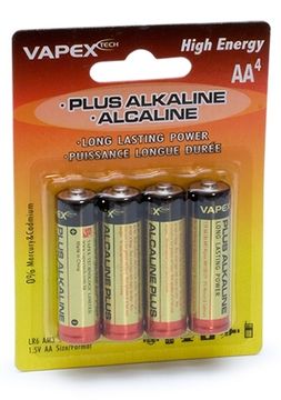 Vapex Alkaline Plus Batterier AA/R6 (4) i gruppen Fabrikat / V/W / Vapex / Konsument Batterier hos Rynosx4 Hobbyshop AB (VPLUS4AA)