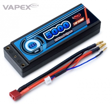 Li-Po Batteri 2S 7,4V 5000mAh 30C Hard T-kontakt i gruppen Elektronik / Batterier & laddare / Batterier / Li-Po hos Rynosx4 Hobbyshop AB (VPRD500D2)