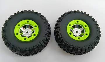 Däck & Fälg Höger Grön (2) i gruppen RADIOSTYRD BIL / Reservdelar / WL Delar hos Rynosx4 Hobbyshop AB (WL0071)