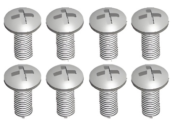 Phillips Skruv M4x12mm (8) i gruppen RADIOSTYRD BIL / Reservdelar / WL Delar hos Rynosx4 Hobbyshop AB (WL0107)