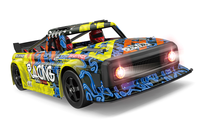 WL 124020 4WD Borstlös Touringbil 1/12 RTR Gul i gruppen RADIOSTYRD BIL / RC-BILAR / Radiostyrda bilar hos Rynosx4 Hobbyshop AB (WL124020-YLW)