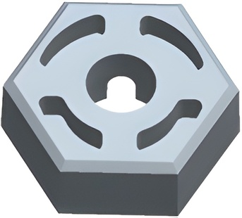 Hex Fälgnav (4) i gruppen RADIOSTYRD BIL / Reservdelar / WL Delar hos Rynosx4 Hobbyshop AB (WL1266)