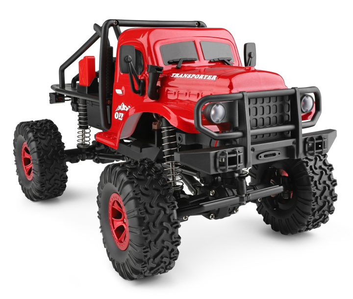 WL 184020 4WD Retro Crawler 1/18 RTR Röd i gruppen RADIOSTYRD BIL / RC-BILAR / Radiostyrda bilar hos Rynosx4 Hobbyshop AB (WL184020-RED)