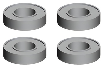 Kullager 6.35x9.525x3.175mm (4) i gruppen RADIOSTYRD BIL / Reservdelar / WL Delar hos Rynosx4 Hobbyshop AB (WL2274)