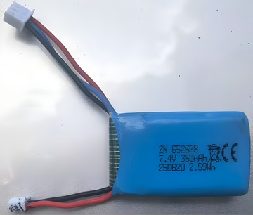 Batteri Lithium 7.4V 350mAh i gruppen RADIOSTYRD BIL / Reservdelar / WL Delar hos Rynosx4 Hobbyshop AB (WL3369)