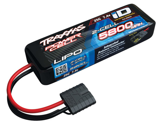 Traxxas Li-Po Batteri 2S 7,4V 5800mAh 25C iD-kontakt