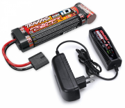 Traxxas Laddare 230V och 8,4V NiMH 3000mAh iD Combo