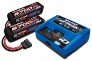 Traxxas Laddare EZ-Peak Live 12A och 2x 4S 6700mAh Batteri Combo