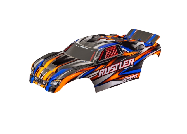Traxxas Kaross Rustler 2WD Clipless Orange