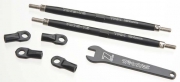 Traxxas Turnbuckle Toe-In Bak 124mm Komplett Aluminium Svart (2)