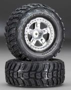 Traxxas Dck & Flg Kumho/SCT Matt krom-Svart 4WD/2WD Bak (2)