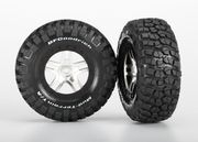 Traxxas Dck & Flg Goodrich S1/S-Spoke Krom-Svart 4WD/2WD Bak (2)