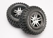 Traxxas Dck & Flg Goodrich/S-Spoke Krom-Svart 4WD/2WD Bak TSM (2)