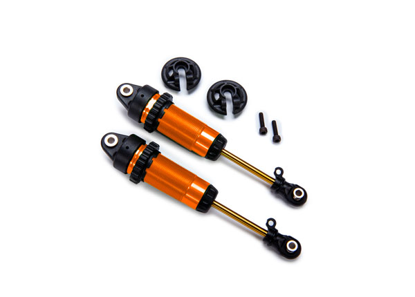 Traxxas Stötdämpare Alu Orange GTR XX-Long utan fjädrar (2)