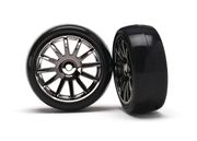 Latrax Dck & Flg Slicks/12-Eker Svart-Krom Rally (2)