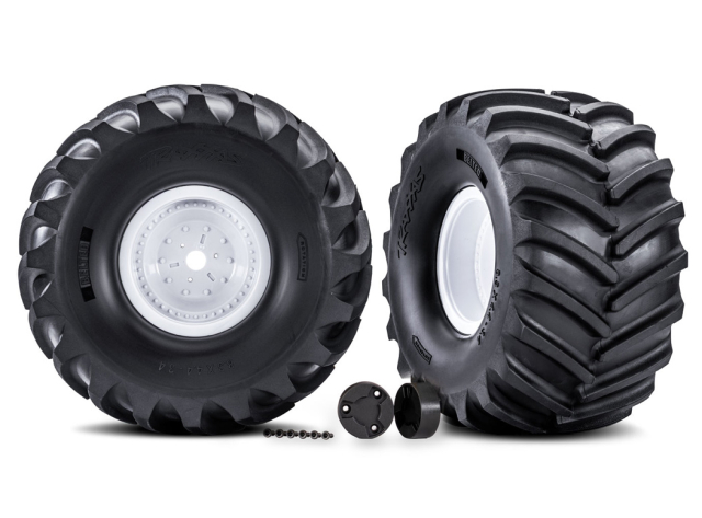 Traxxas Däck & Fälg Terra Groove Vit X-Maxx MT (2)