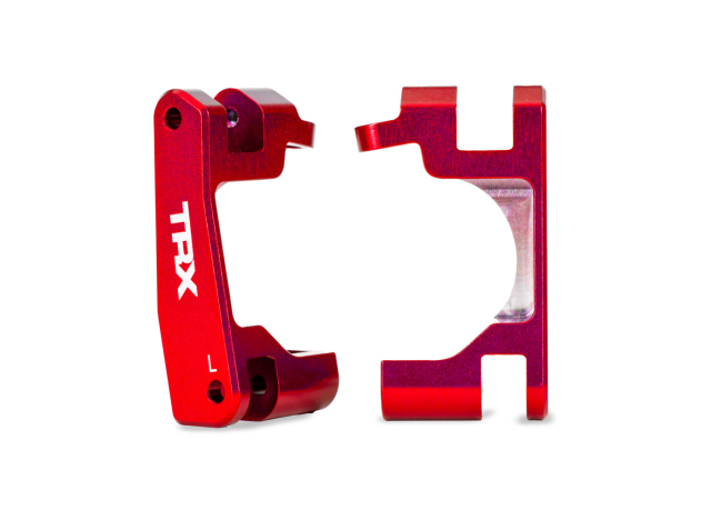 Traxxas Caster Blocks Alu Röd (Par) Raptor R Ultimate, (Uppgradering #9080)