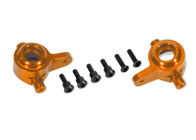 Traxxas Styrspindlar Alu Orange (Par) Raptor R Ultimate, (Uppgradering #9080)