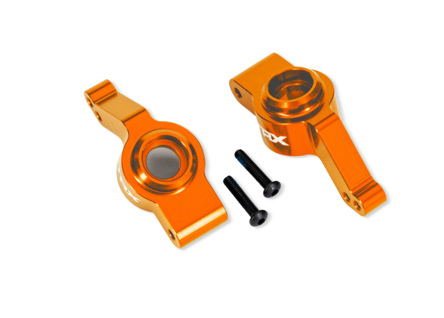 Traxxas Hjulaxelhållare Alu Orange (Par) Raptor R Ultimate, (Uppgradering #9080)