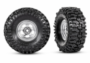 Traxxas Dck & Flg Mickey Thompson Baja Pro Xs/ Matt Krom 2.4x1.0" (2)