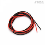 Kabel Röd & Svart 24AWG D0.5/1.6mm x 1m