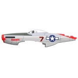 Volantex Kropp P51D Mustang Röd