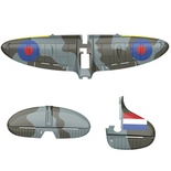Volantex Vinge, Stjärtfena & Stabilisator Spitfire 400mm Grå