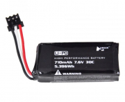 Li-Po Batteri 2S 7,6V 710mAh 30C H122D