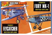 Fairey Flycatcher & Hawker Fury 2-PACK 1/48