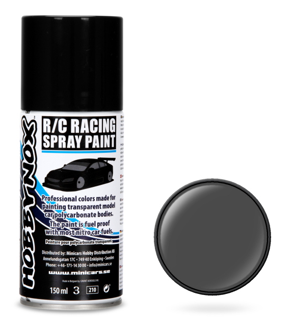 Hobbynox Grå R/C Racing Spray Färg 150 ml