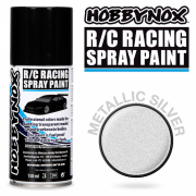 Hobbynox Metallic Silver R/C Racing Spray F�rg 150 ml