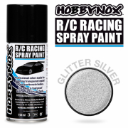 Hobbynox Glitter Silver R/C Racing Spray F�rg 150 ml
