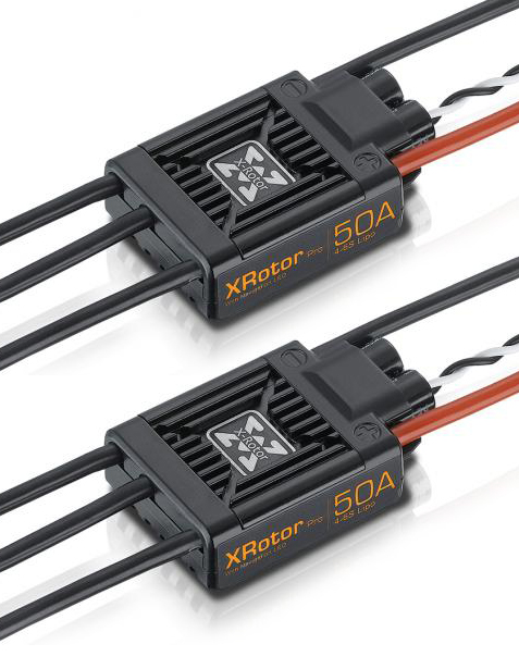 Hobbywing XRotor Pro 50A Fartreglage 4-6S 3.5mm Kontakter Multirotor (2)