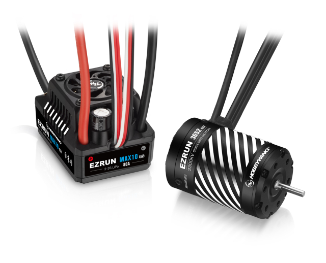 Hobbywing EzRun Combo MAX10 G2S 80A, 3652SD 3300kV G3 1/10