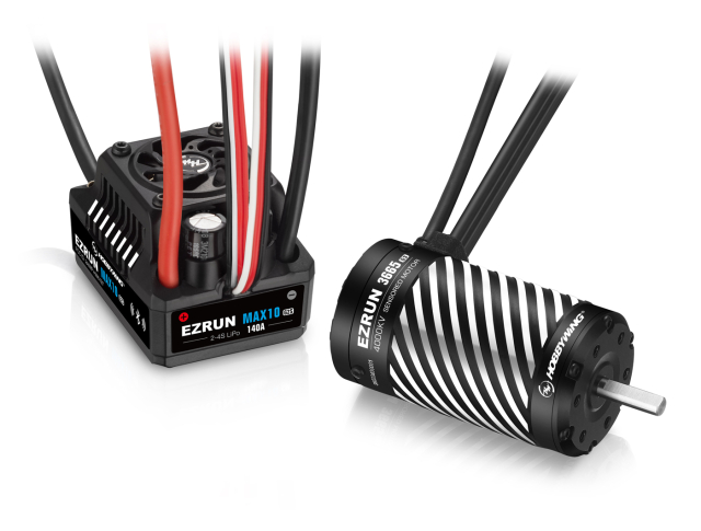 Hobbywing EzRun Combo MAX10 G2S 140A, 3665SD 4000kV G3 1/10