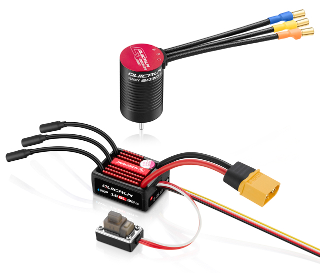 Hobbywing QuicRun Combo WP 16BL30 G2 - 2030SL 6500kV G2 1/16